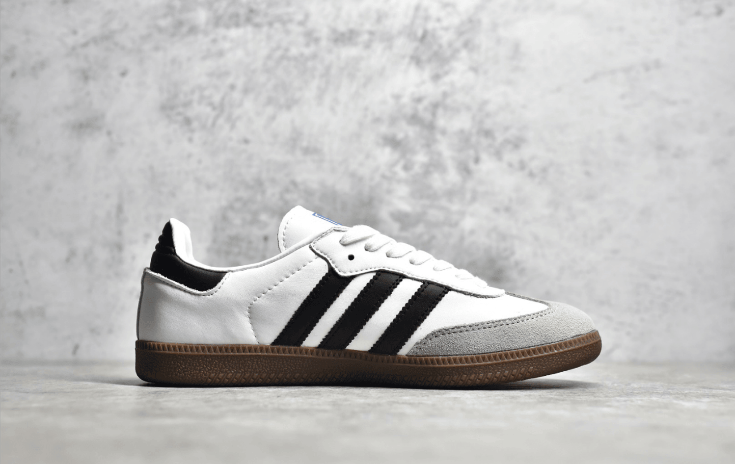 阿迪达斯Samba白黑生胶低帮板鞋 Adidas Samba OG FT 阿迪达斯休闲透气板鞋 货号:B75806