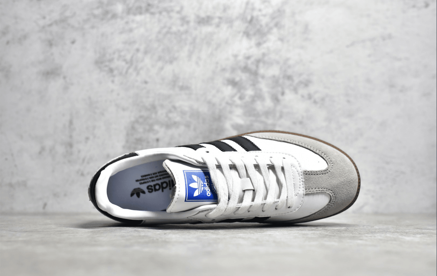 阿迪达斯Samba白黑生胶低帮板鞋 Adidas Samba OG FT 阿迪达斯休闲透气板鞋 货号:B75806