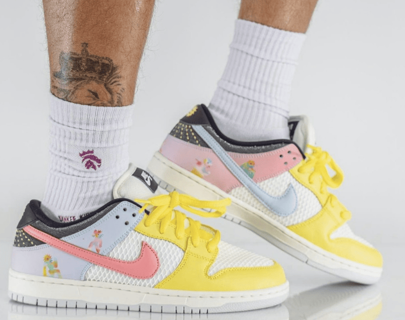 NIKE DUNK,耐克Dunk鸳鸯 耐克SB Dunk鸳鸯板鞋新款 Nike SB Dunk Low “Be True”  货号:DX5933-900