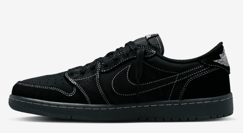 AJ倒钩5.0 斯科特联名Travis Scott x Air Jordan 1 Low OG AJ1黑色低帮 货号：DM7866-001