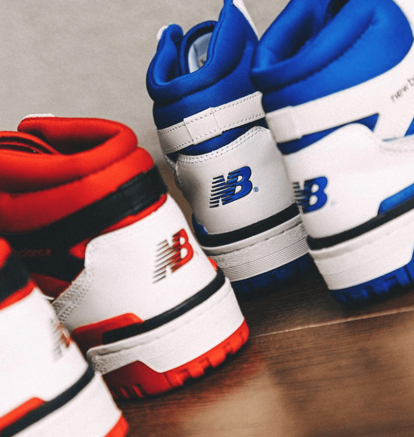 NB650白红中帮白蓝中帮 New Balance 650 新百伦高帮板鞋新配色官图 货号：BB650RWN