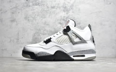 老汪纯原版本AJ4白水泥 Air Jordan 4 白水泥 原厂AJ材料开模 货号:840606-192
