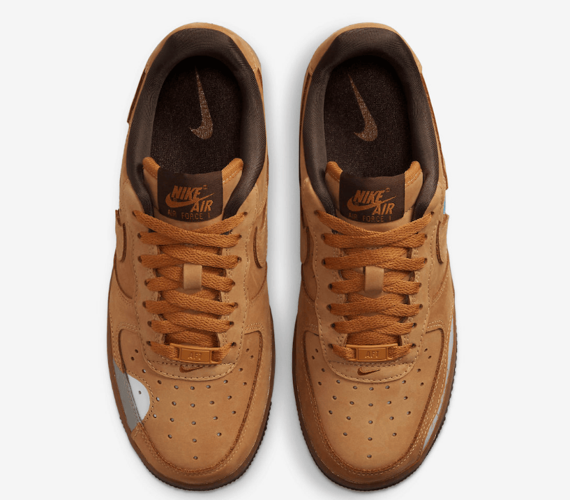 耐克Dunk小麦镂空花卉低帮 Nike Air Force 1 Low “Wheat Mocha”  货号：DQ7580-700