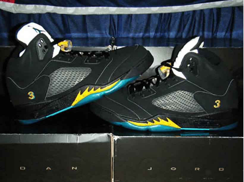 AJ5保罗PE版本市售 Air Jordan 5 “Aqua” AJ5黑色球鞋实战版本 货号：DD0587-047