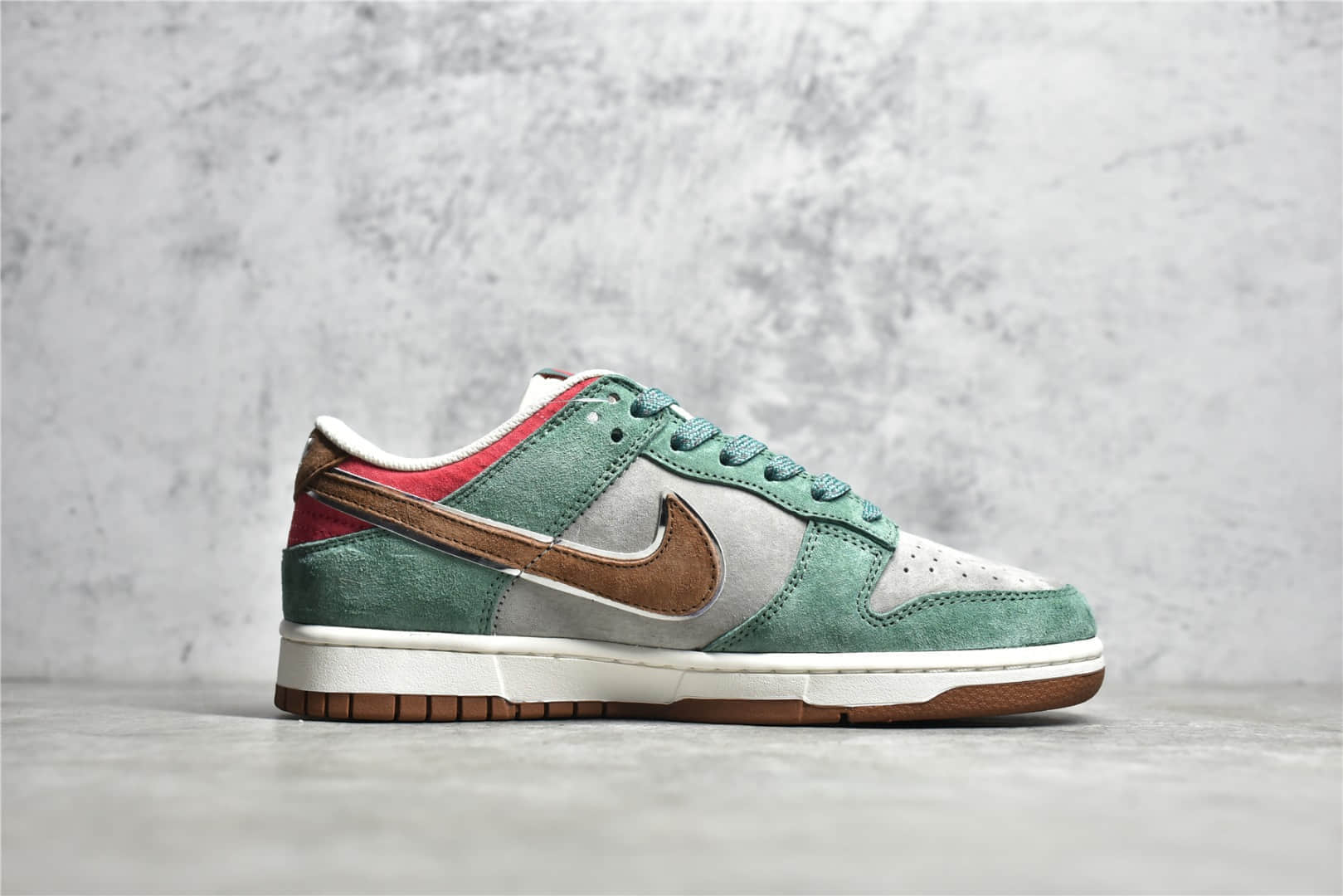 ST1391-202,耐克Dunk大克友洋,耐克Dunk大克友洋灰绿麂皮,高反耐克Dunk板鞋 IMG_256