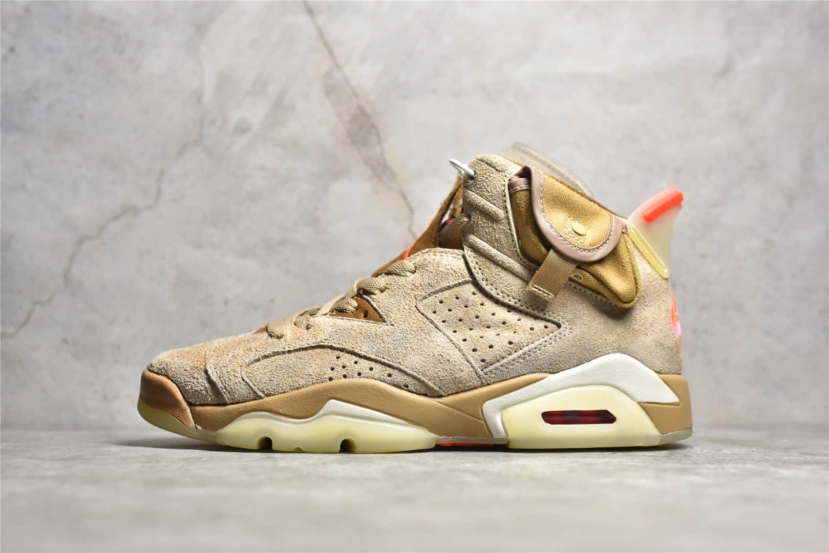 DH0690-200,Travis Scott x Air Jordan 6,AJ6 TS联名,AJ6斯科特联名 正品AJ6斯科特联名卡其色复刻 Travis Scott x Air Jordan 6 AJ6小麦色联名款 货号:DH0690-200