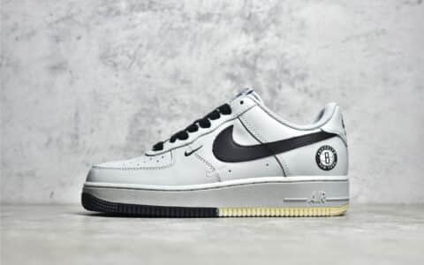 耐克空军篮网黑灰主场低帮 Nike Air Force 1 Low '07 耐克空军布鲁克林城市限定 货号:HD6936-809