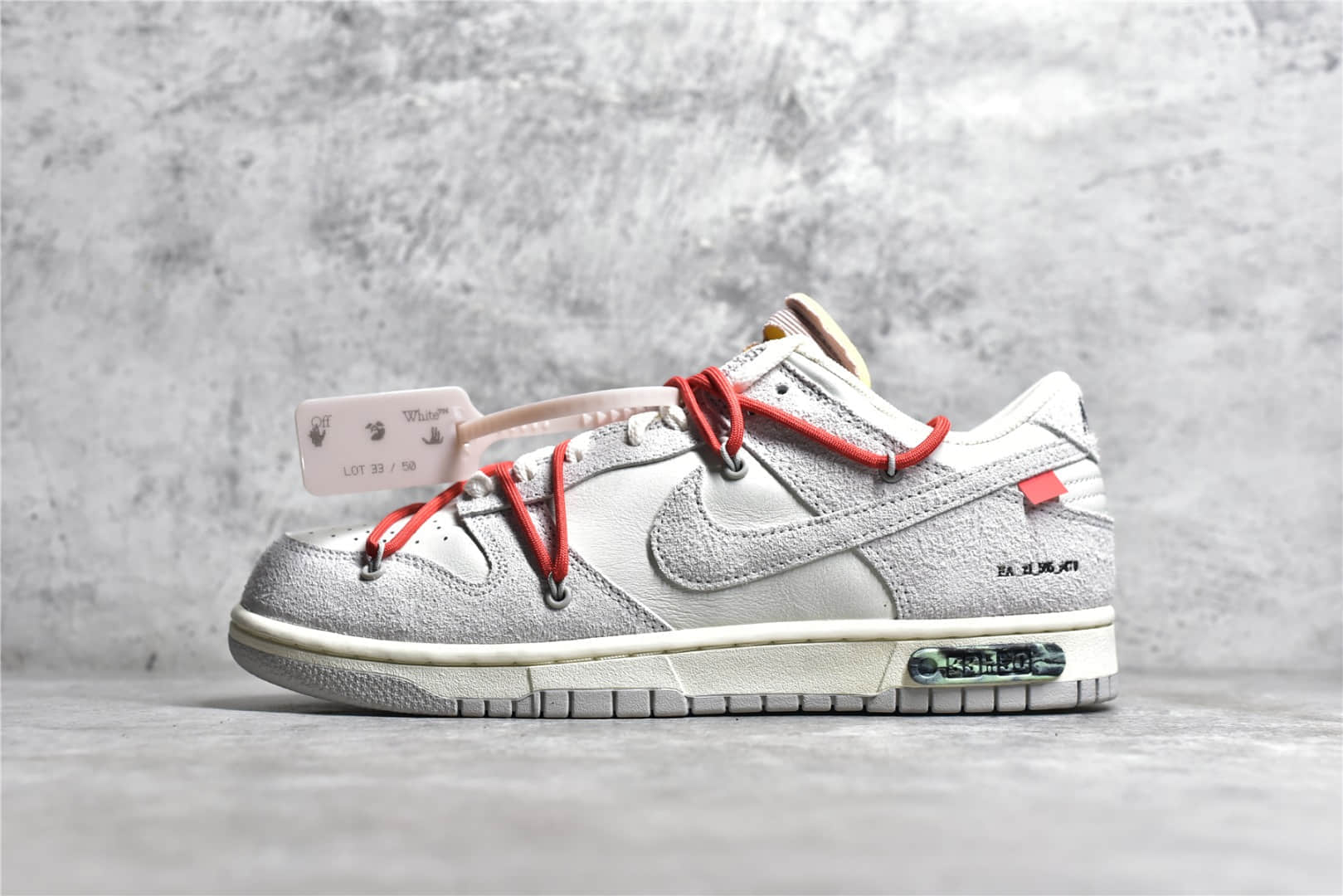 DJ0950-118,耐克Dunk灰色麂皮,耐克Dunk OW联名,高仿耐克Dunk IMG_256