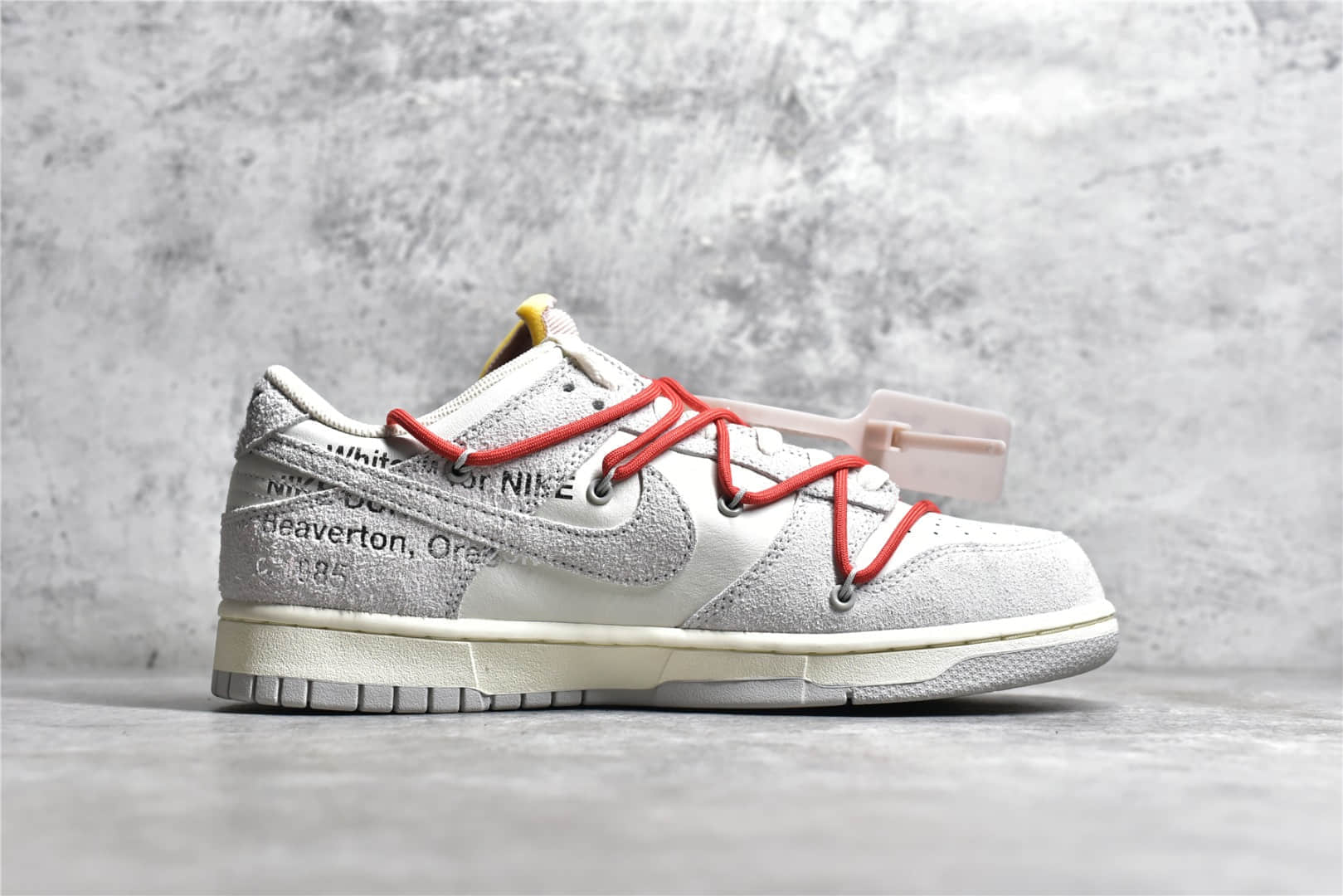 DJ0950-118,耐克Dunk灰色麂皮,耐克Dunk OW联名,高仿耐克Dunk IMG_256