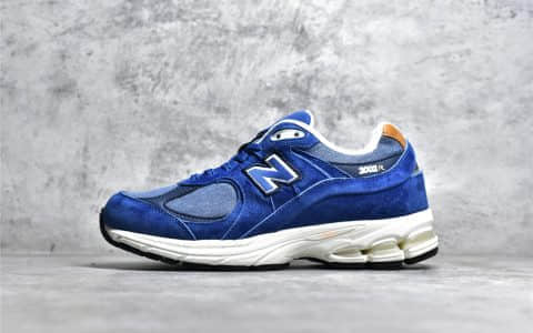 公司级版本新百伦NB2002R蓝色跑鞋 New Balance 2002r NB缓震跑鞋原厂麂皮尼龙网布 货号:M2002REA