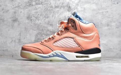 莆田灭世纯原版本AJ5橙色实战球鞋 DJ Khaled x Air Jordan 5 AJ5We The Best “Crimson Bliss” 货号：DV4982-641