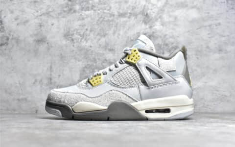 AJ4兔年限定灰兔子 Air Jordan 4 SE "Craft" AJ4灰色麂皮正品纯原版本莆田一比一 货号：DV3742-021