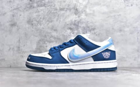 耐克Dunk联名款蓝色低帮 Born xRaised xNike DunkSBLow Release Date 正品耐克Dunk蓝色 货号:FN7819-400