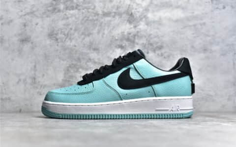 CJ版本耐克空军蒂芙尼联名蓝黑配色 耐克空军蒂芙尼联名蓝黑低帮 TIFFANY & CO x Nike Air Force 1 Low "1837" 货号:DJ1382-002
