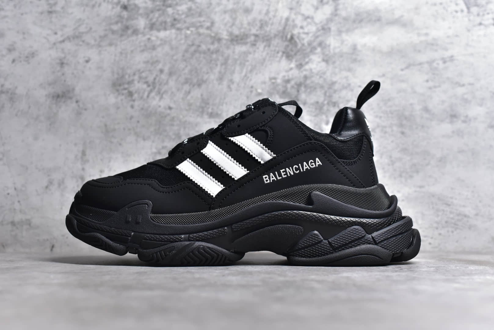 adidas x Balenciaga Triple S Low-Top Sneaker,巴黎世家阿迪达斯联名,巴黎世家黑色 IMG_256