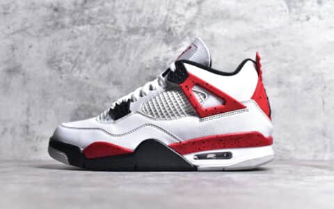 AJ4白红实战球鞋 AJ4红水泥LJR纯原版本 Air Jordan Retro 莆田AJ4纯原复刻 AJ4缓震球鞋 货号:DH6927-161
