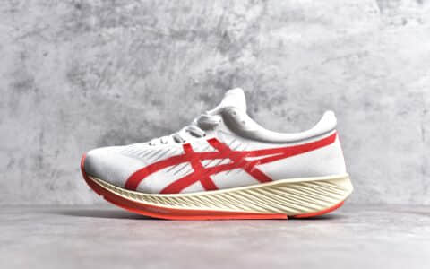 正品亚瑟士跑鞋日本代购充正品质 Asics Metaracer Tokyo 亚瑟士白红缓震透气跑鞋 亚瑟士复刻