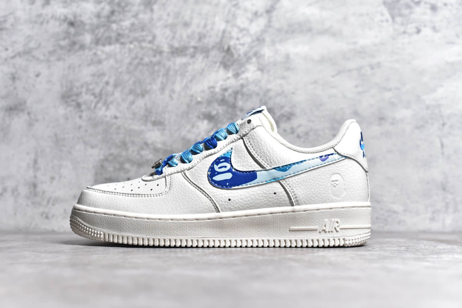 AA1356-116,耐克空军猿人头联名,耐克猿人头联名,耐克空军白蓝低帮 IMG_256