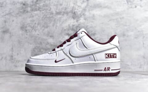 CJ版本耐克空军Kith联名白红低帮 Kith x Nike Air Force 1‘07 Low 莆田耐克空军做的最好的工厂 货号:KT1659-006