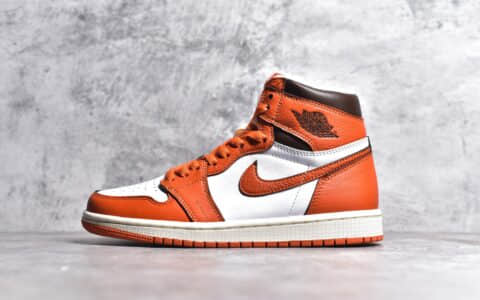 AJ1爱马仕白橙小扣碎 AJ1白橙高帮 Air Jordan Retro High纯原AJ1白橙高帮复刻 货号DO9369-101