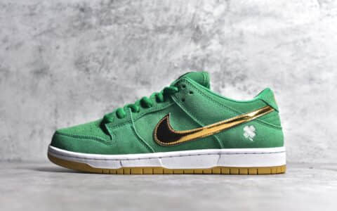 耐克SB Dunk绿色低帮Nike Dunk SB Low "Shamrock"耐克SB Dunk绿色小花耐克Dunk小花低帮货号BQ6817 303