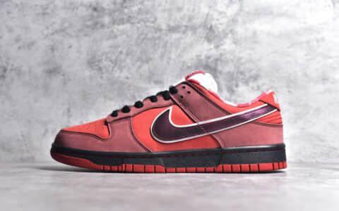 耐克SB Dunk红龙虾低帮LJ纯原版本Concepts x Nike SB Dunk Low ”Red Lobster“耐克Dunk红色低帮货号313170-661