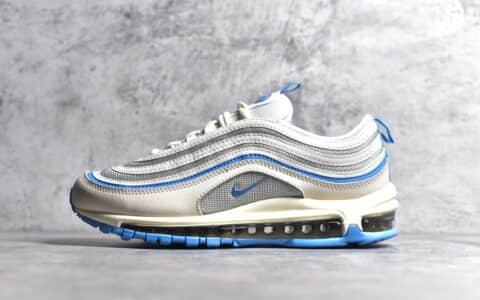 耐克子弹米白蓝公司级复刻Nike Air Max 97耐克MAX97米白蓝货号FN7492 133