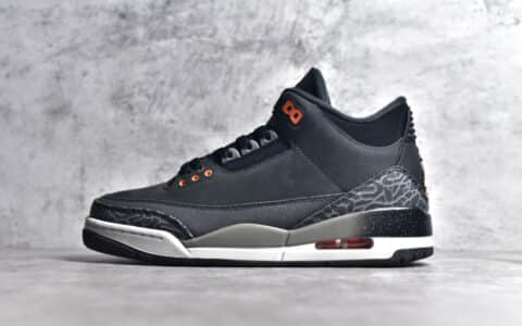 AJ3黑灰恐惧高帮球鞋莆田LJR纯原版本Air jordan 3 Retro "Fear"AJ3黑色实战篮球鞋货号:CT8532 080CF