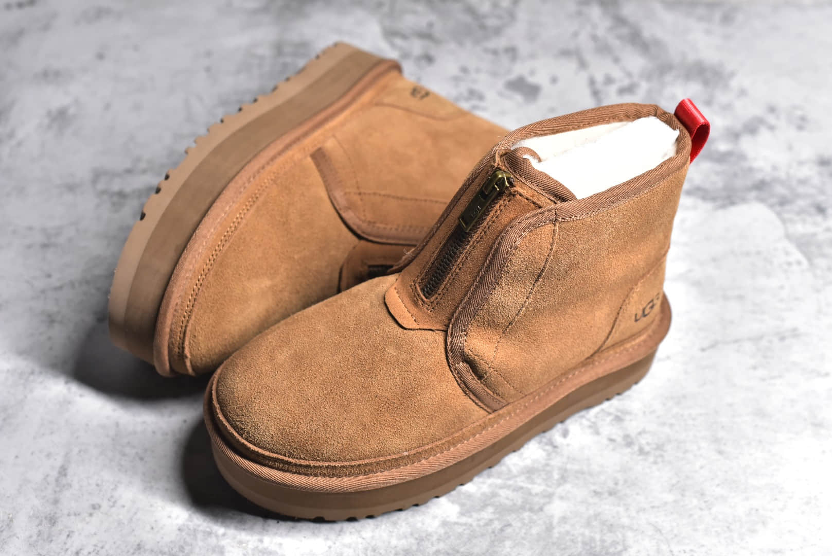 UGG雪地靴,UGG棕色雪地靴,UGG棕色高筒,UGG正高些,UGG拉链雪地靴 IMG_256