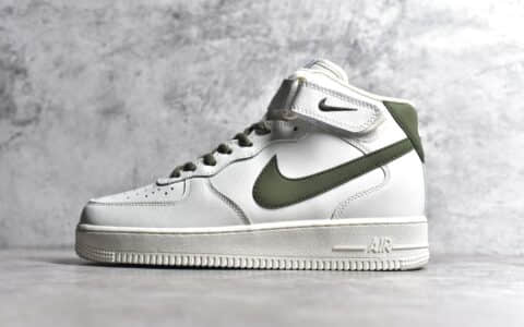 耐克空军白绿高帮纯原版本Nike Air Force 1'07 Mid莆田耐克空军工厂耐克空军秋冬款耐克空军高帮货号LZ6819-608