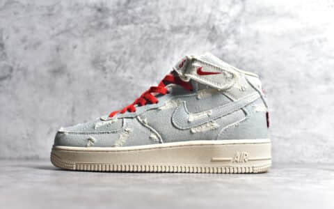耐克空军李维斯联名耐克空军水洗牛仔Levi’s x Nike Air Force 1‘07 Mid耐克空军牛仔中帮货号651122-215