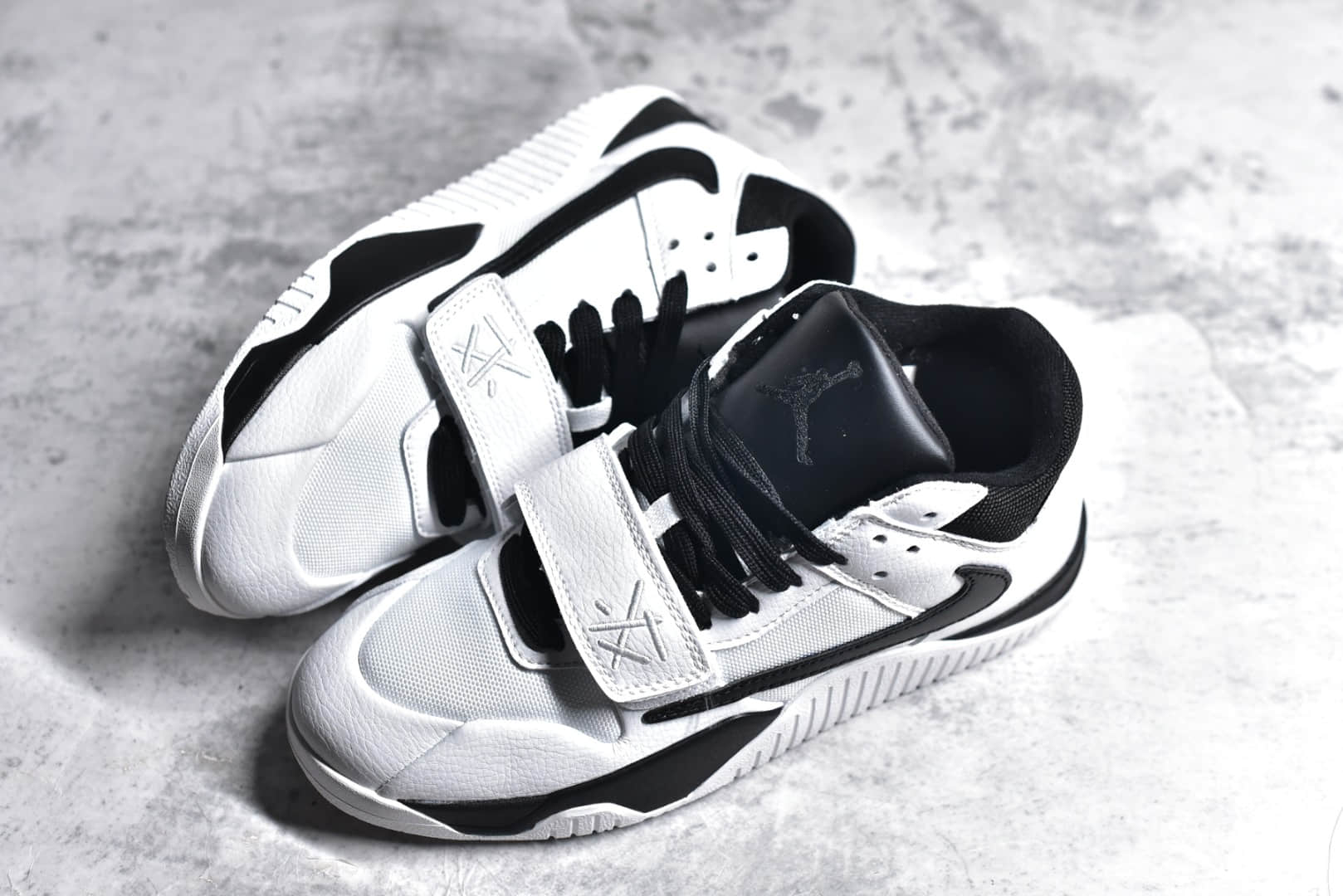 Travis Scott x Jordan,乔丹魔术贴,乔丹TS联名,AJ TS联名黑白 IMG_256