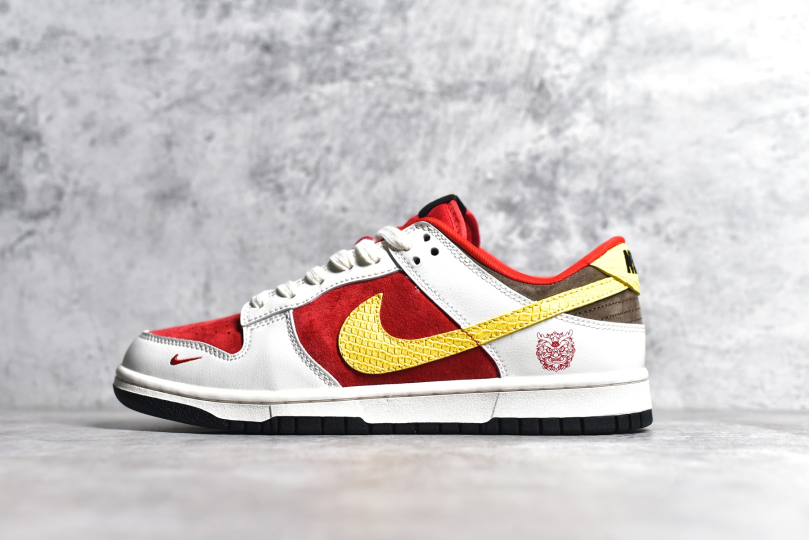 FC1688-161,耐克Dunk龙年限定,耐克Dunk灰红低帮,耐克Dunk中国风 IMG_256