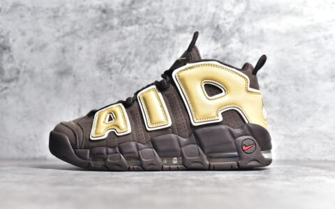 耐克皮蓬棕色实战篮球鞋Nike Air More Uptempo ’96 OG耐克皮蓬大AIR耐克复古球鞋实拍图货号FB8883-200