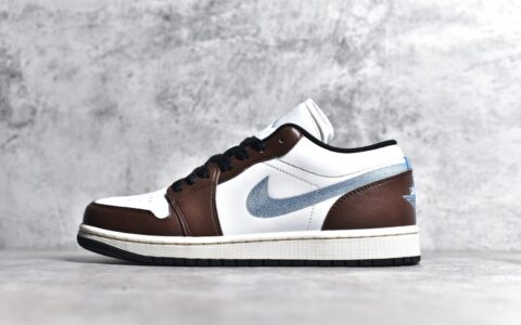 AJ1白褐色低帮Air Jordan 1刘家瑞版本AJ货源 AJ1纯原版本AJ1新配色货号FQ8156-142