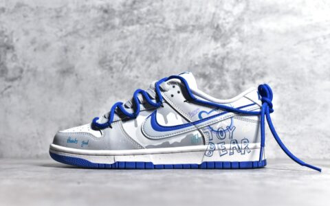 耐克Dunk小熊软糖蓝灰低帮Nike Dunk Low耐克Dunk白蓝解构鞋耐克Dunk双鞋带货号DV0831-104
