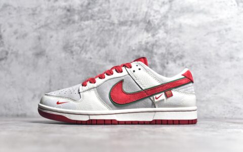 耐克SB Dunk中国年限定定制款Nike SB Dunk Low耐克Dunk灰红低帮耐克SB Dunk周年限定货号CR8033-506