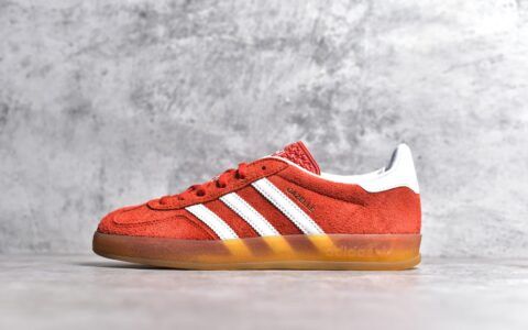 神版阿迪达斯桑巴橙红低帮板鞋adidas Original Samba阿迪达斯生胶板鞋高仿阿迪达斯桑巴板鞋货号H08718