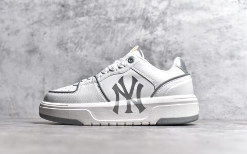 MLB灰色板鞋增高鞋MLB Chunky MLB复古印花鞋MLB运动鞋工厂正品MLB韩国代购