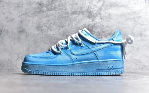 CJ纯原版本耐克空军蓝色扎染蓝色Nike Air Force 1'07 Low耐克空军蓝色低帮耐克空军涂鸦货号YY2024-929