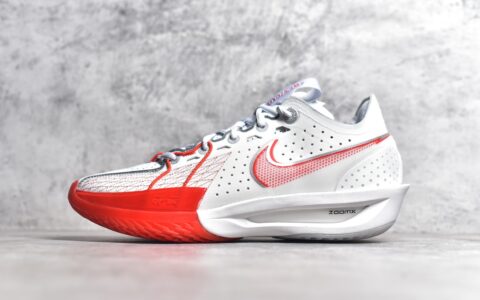 灭世纯原耐克GT白红色球鞋Nike Air Zoom G.T.Cut 3 EP耐克EP球鞋耐克实战球鞋耐克白红球鞋货号DV2918-101