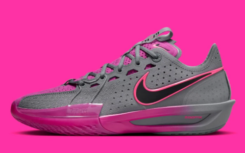 耐克GT灰粉新配色Nike G.T. Cut 3 “Hot Fuchsia​” 耐克粉色球鞋货号：DV2913-006