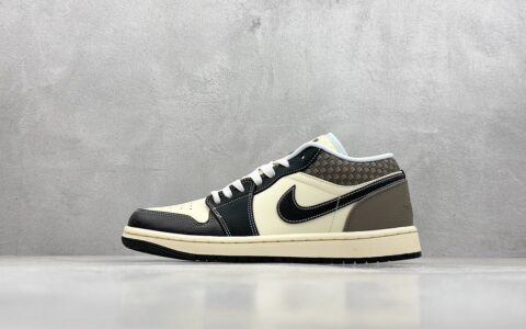LJR版本AJ1海岛风情AJ1 Coconut Milk Black AJ1奶白低帮货号HQ3437-101
