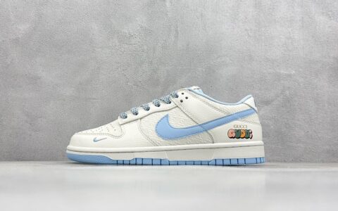 耐克SB Dunk古驰联名耐克SB Dunk白蓝满天星耐克蓝色低帮板鞋货号DQ1098-376