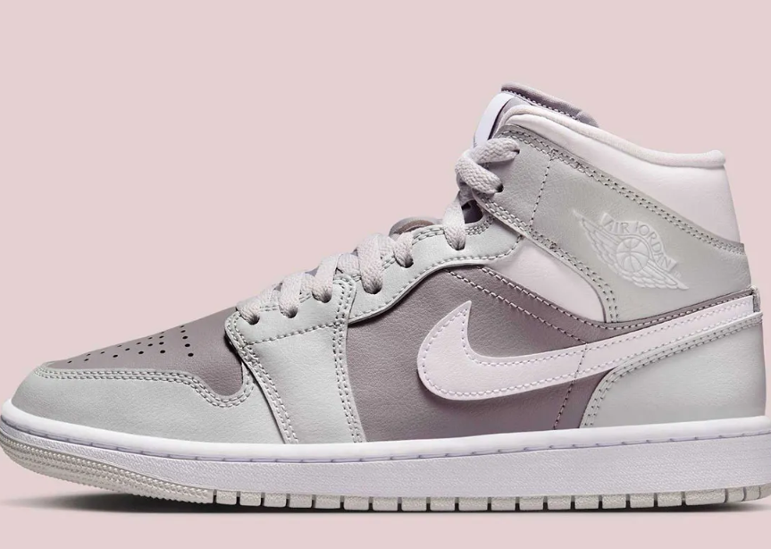 AJ1 mid玫红 乔丹品牌为这款 Air Jordan 1 Mid 女款发布会增添淡色元素货号BQ6472-008